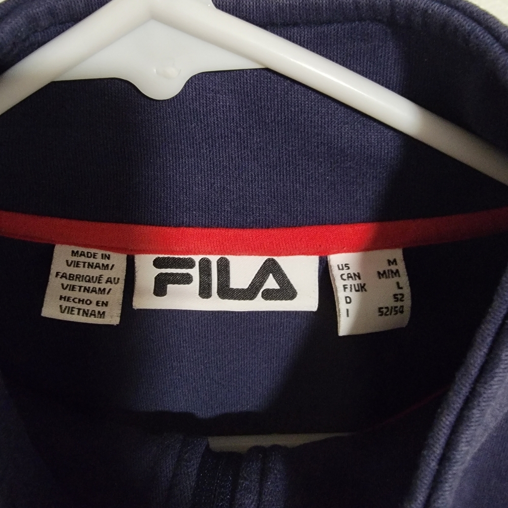 Fila Zip-Up Sweatshirt Medium - Picture 3 of 4